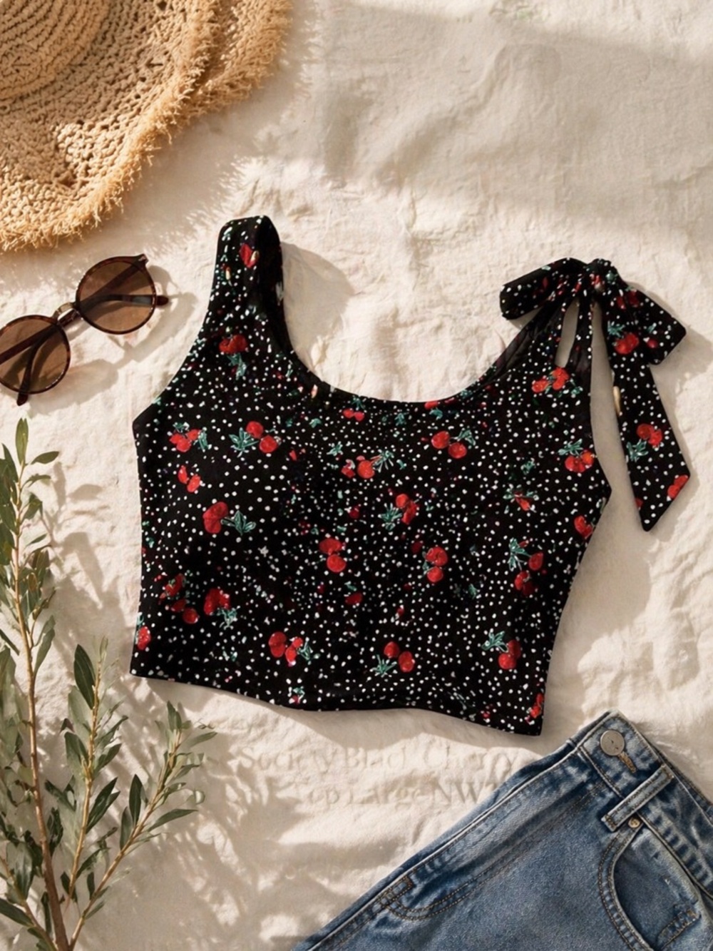 Amuse Society Black Cherry Crop Tank Top Large NWT